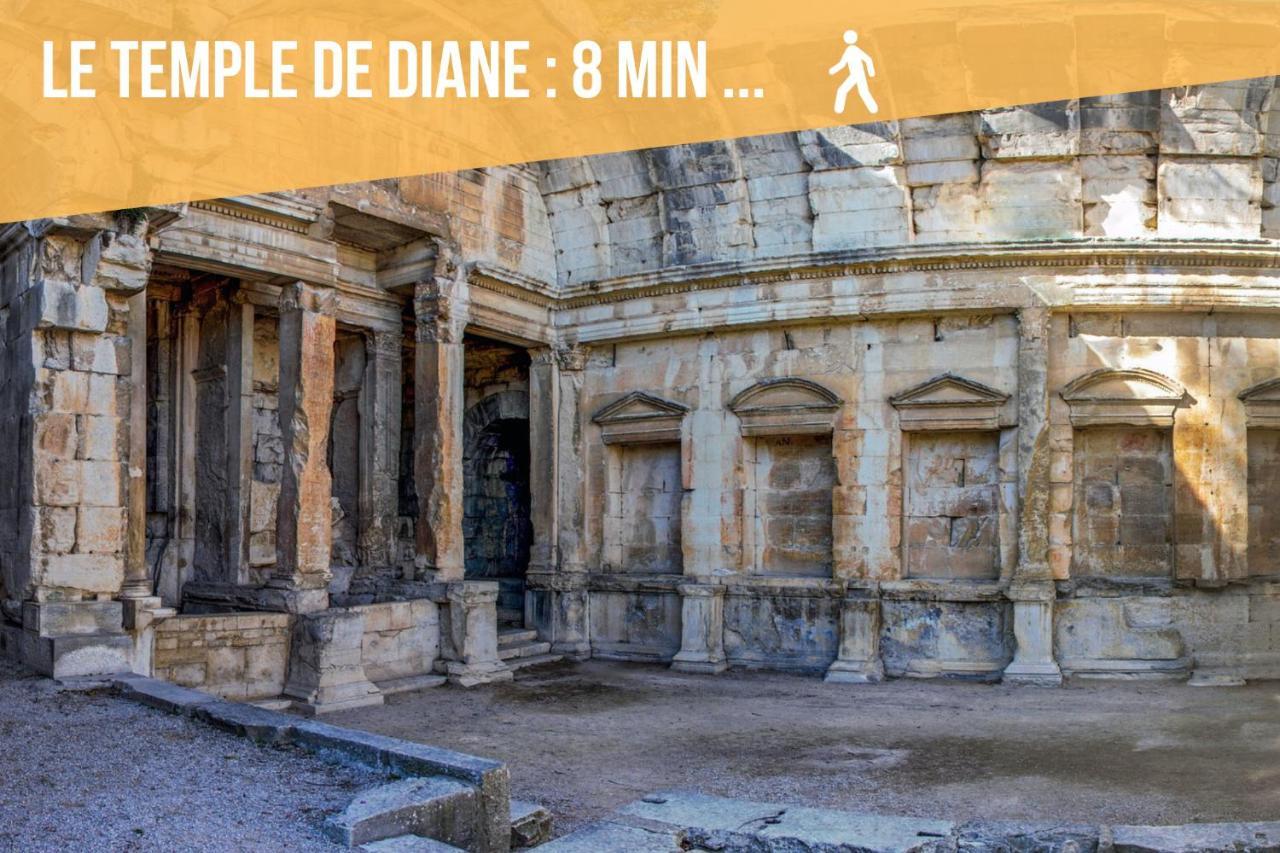 Nimes: Appartement L'Auguste Centre-Ville. Buitenkant foto