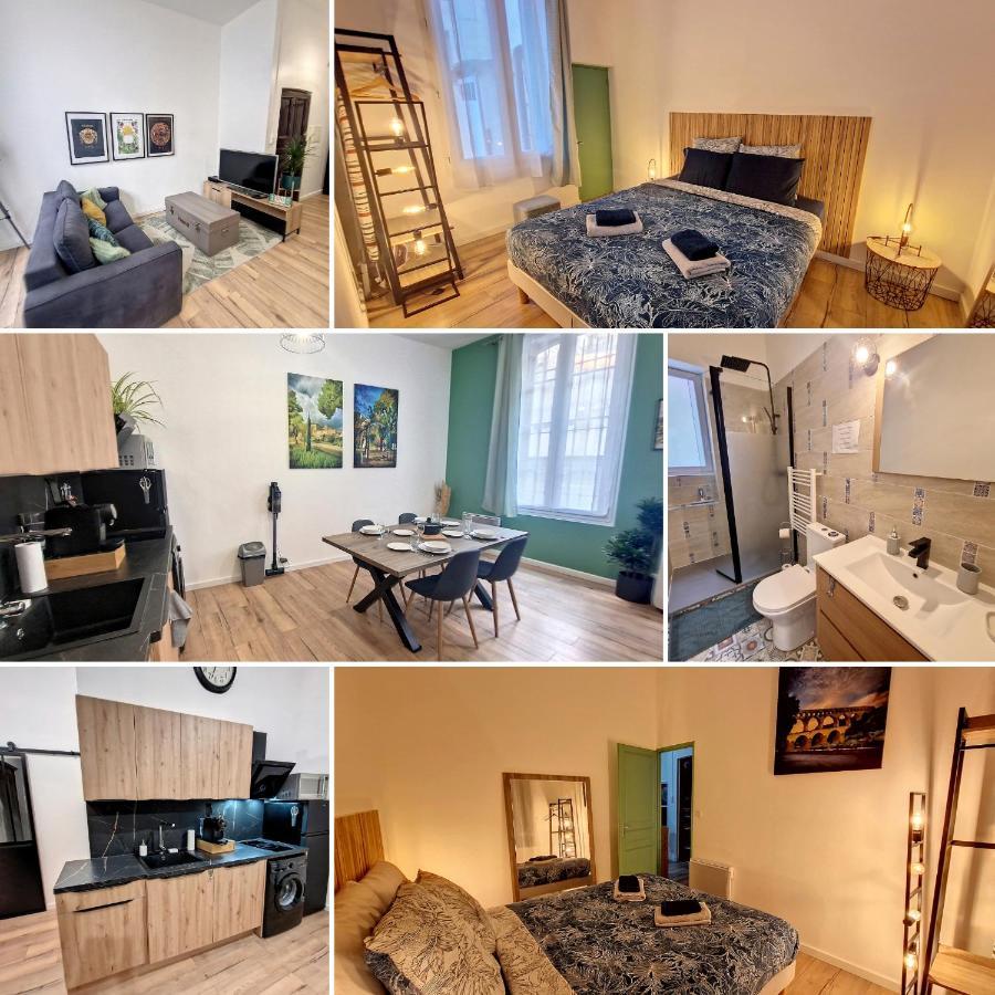 Nimes: Appartement L'Auguste Centre-Ville. Buitenkant foto